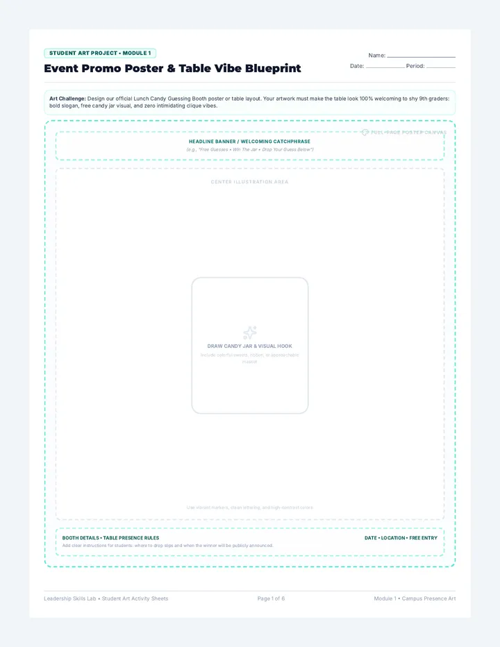 Student Art Activity Sheets