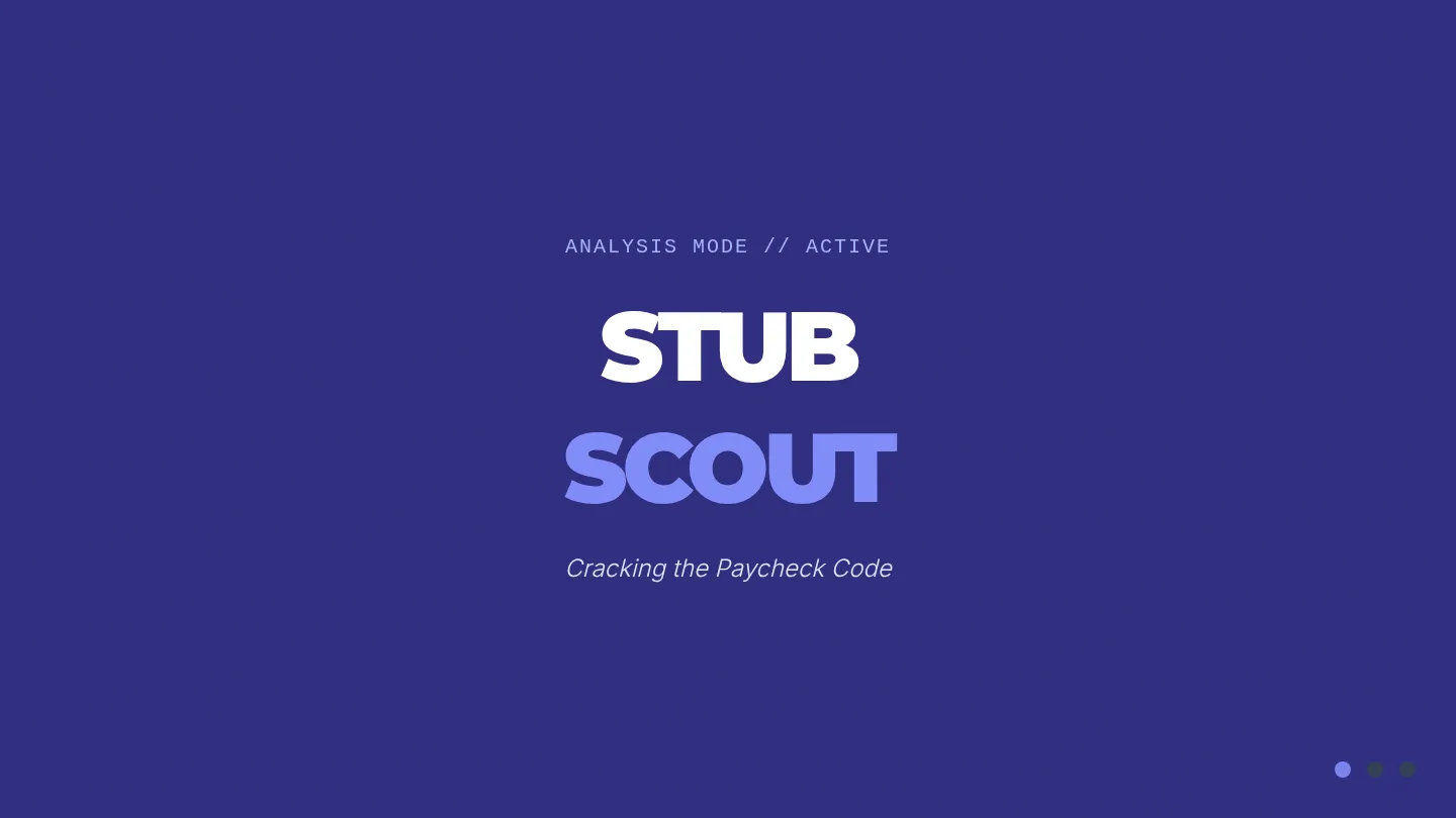 Stub Scout Slides