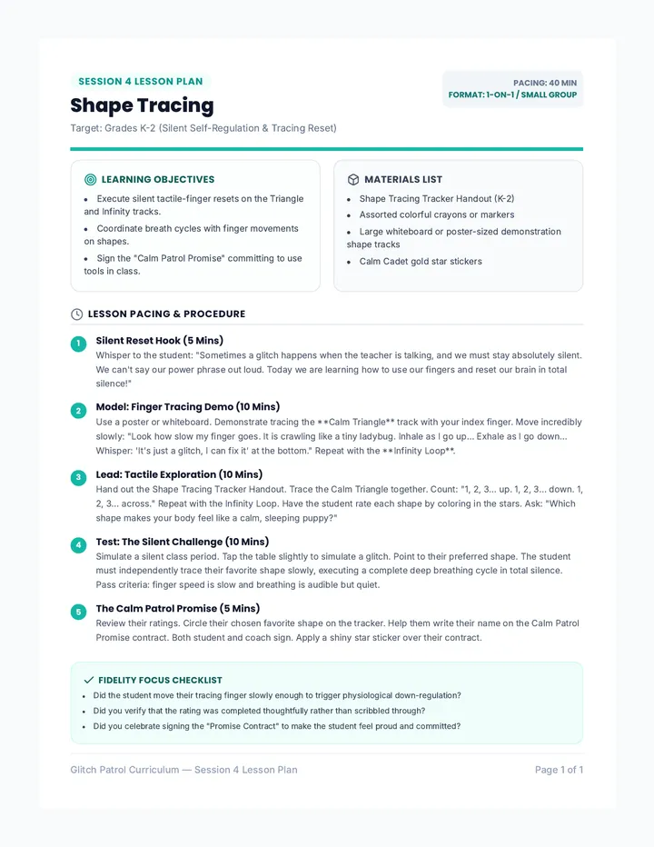 Session 4 Lesson Plan