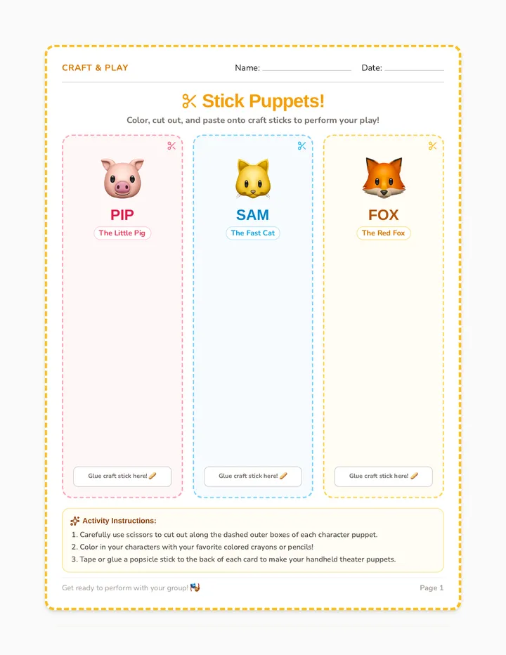 Magic Hat Activity Sheet