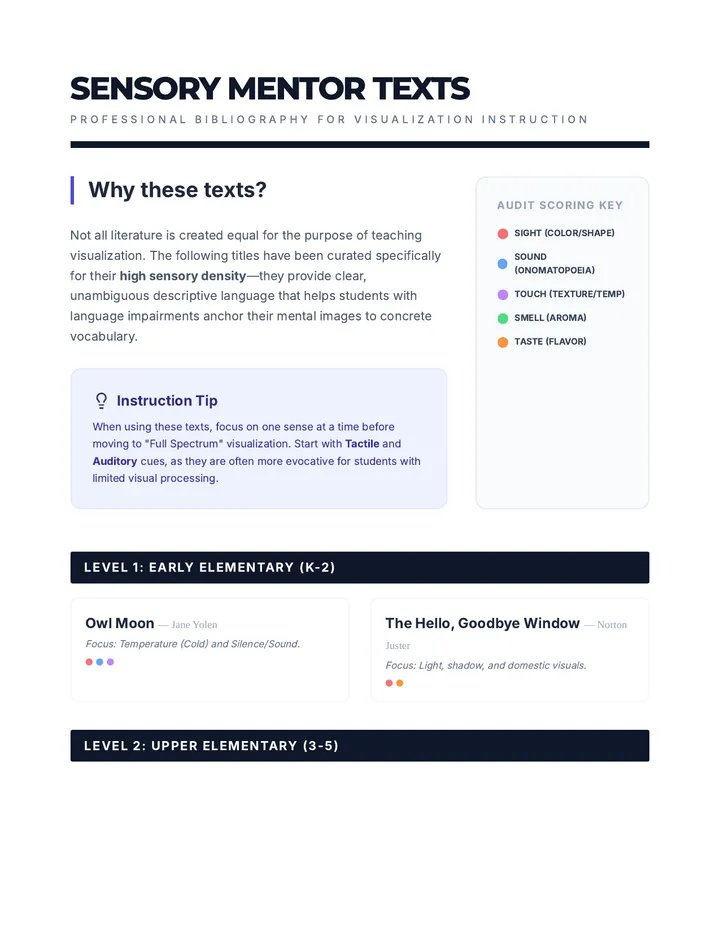 Mentor Text Bibliography Guide