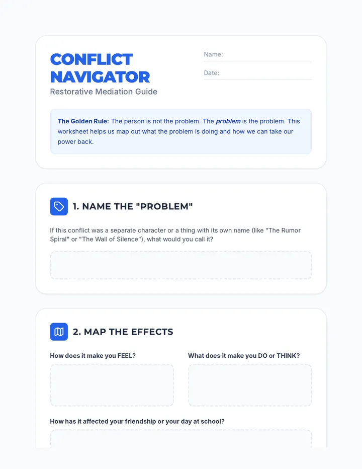 Conflict Navigator Worksheet