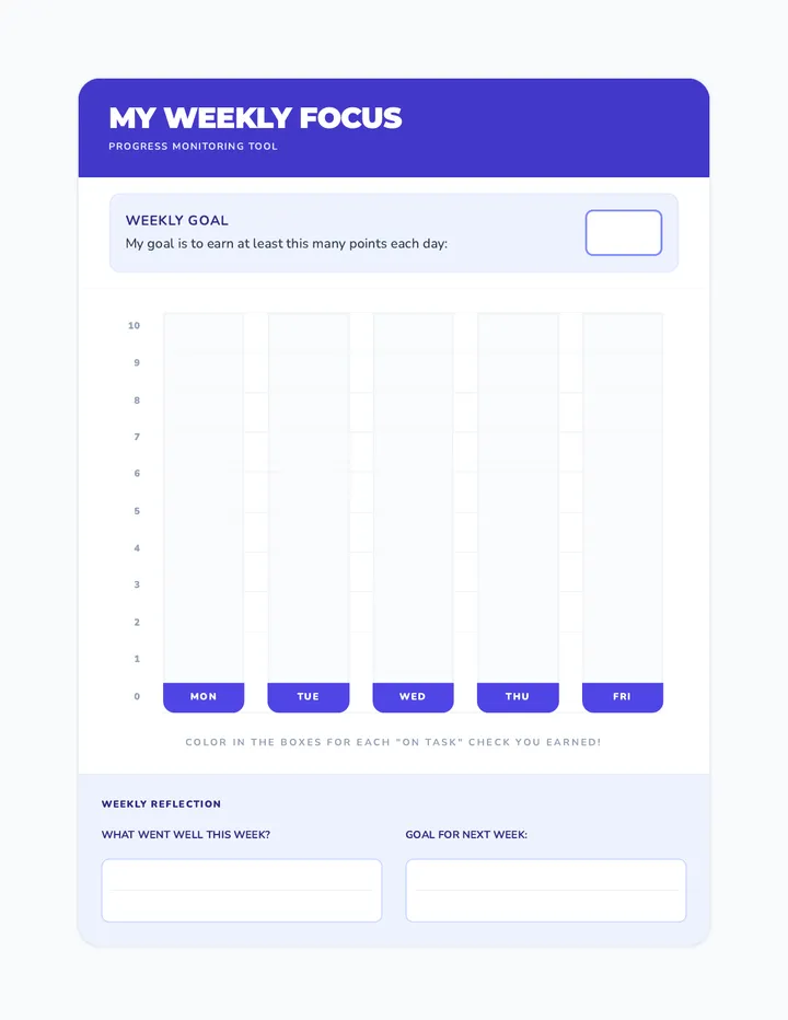 Weekly Progress Tracker Revised