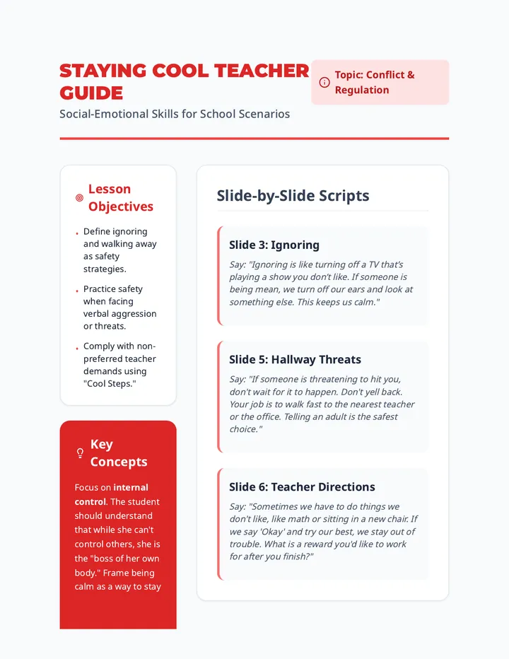 Staying Cool Teacher Guide