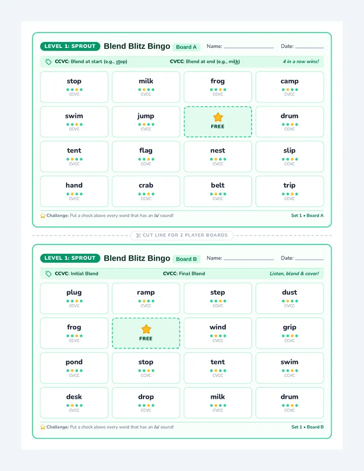 Blend Blitz Boards Activity