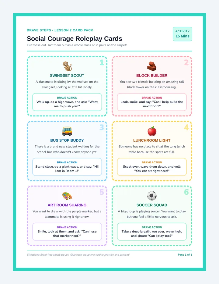 Friendly Wave Roleplay Cards