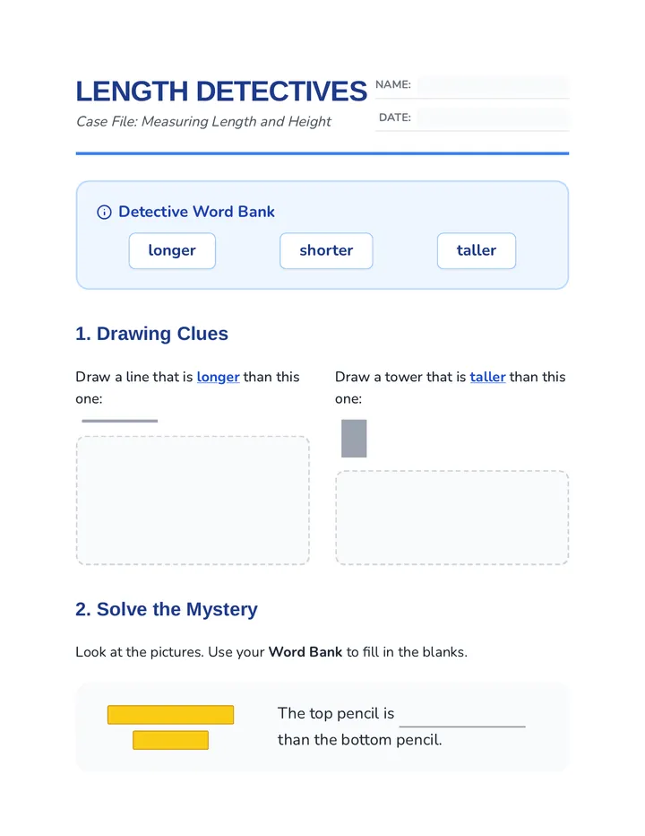 Measure Up Worksheet