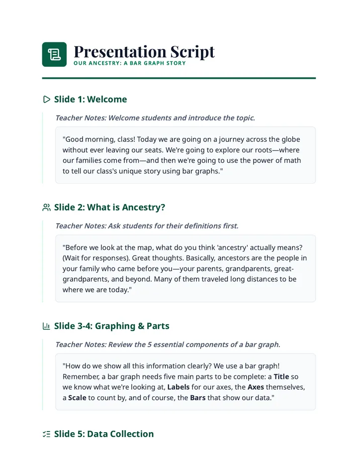 Ancestry Facilitation Script
