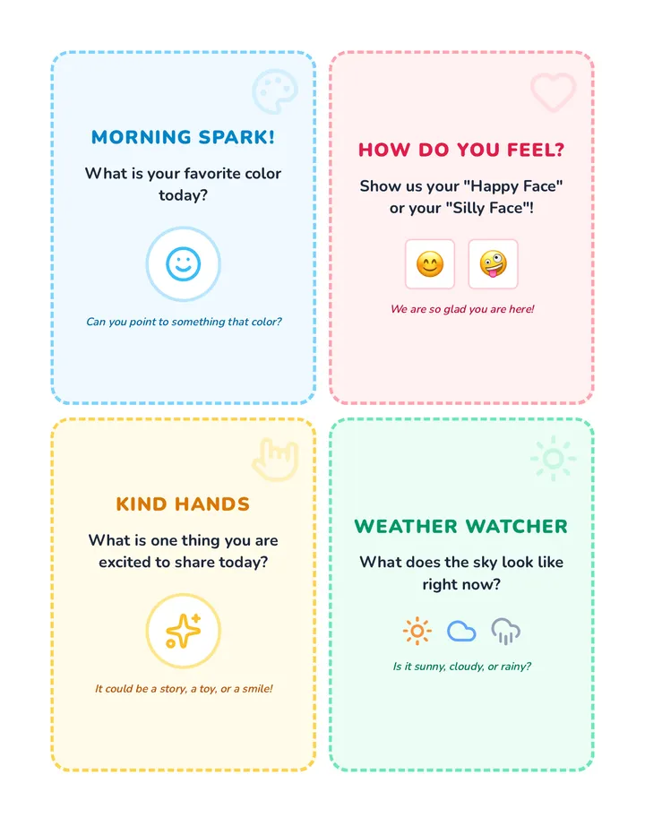 Spark Starters Warm Up Cards
