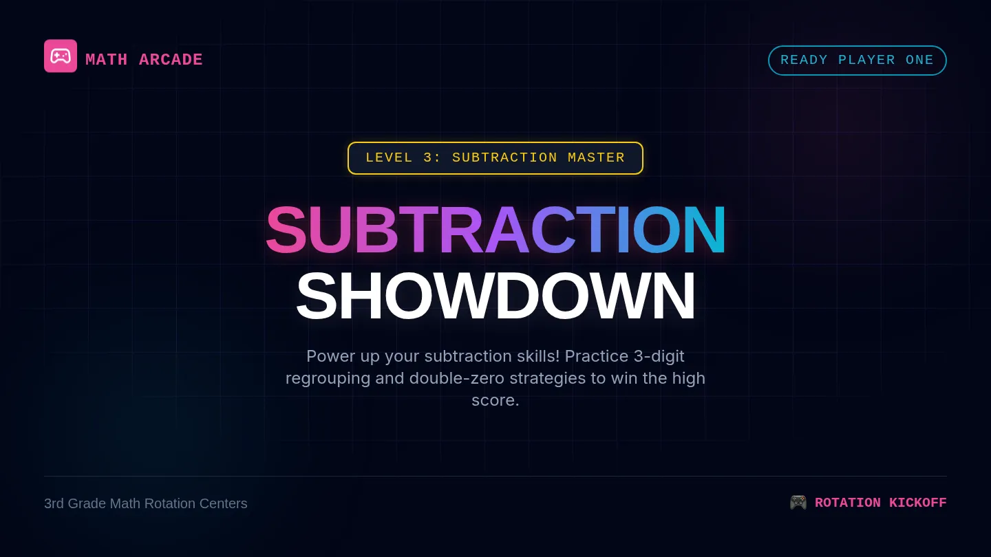 Subtraction Showdown Slides