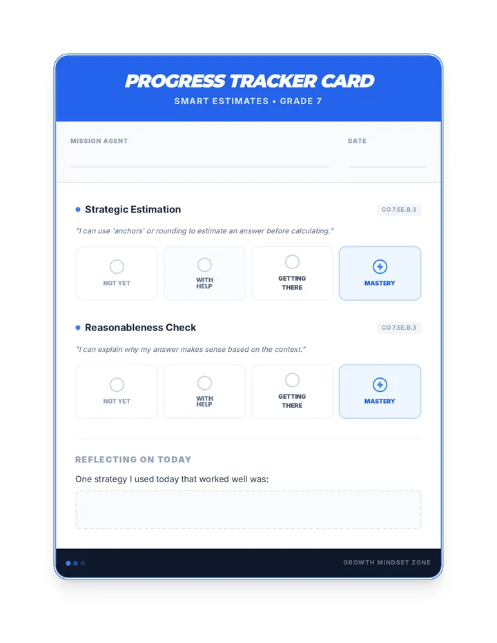 Progress Tracker Card