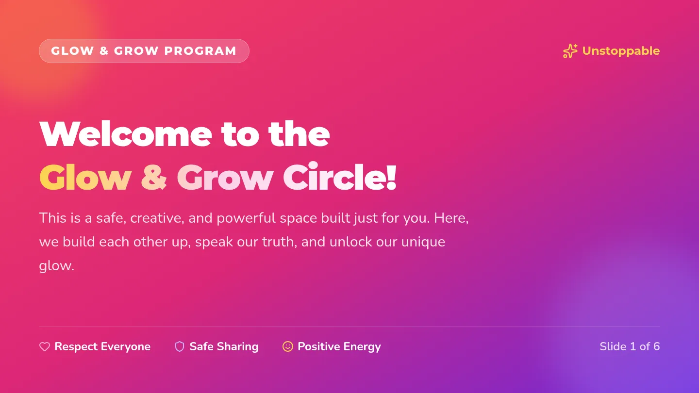 Glow Presentation Slides