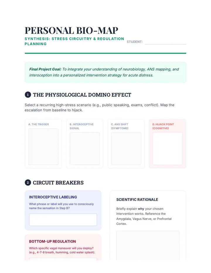 Bio-Map Project Worksheet
