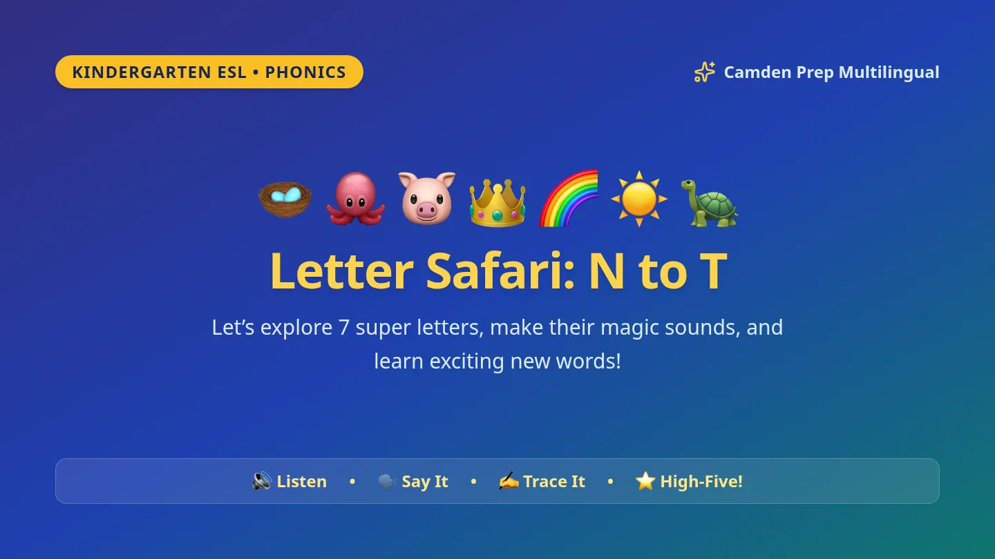 Letter Safari Slides