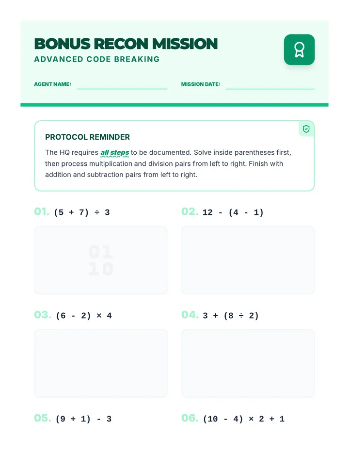 Crack the PEMDAS Code • Lesson • Lenny.com