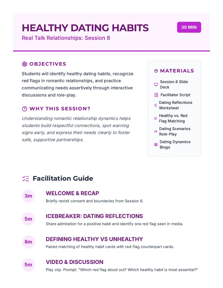 Session 8 Lesson Plan