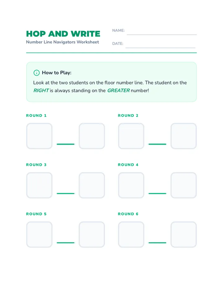 Navigator Worksheet