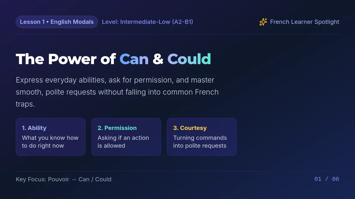Can and Could Slides