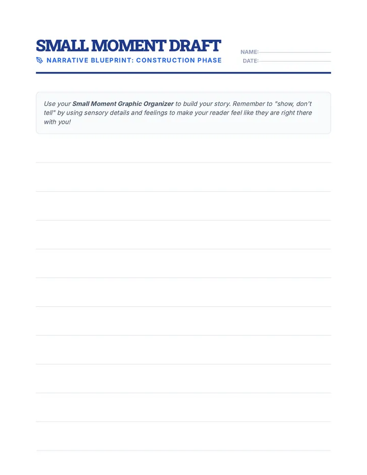 Narrative Draft Journal Pages