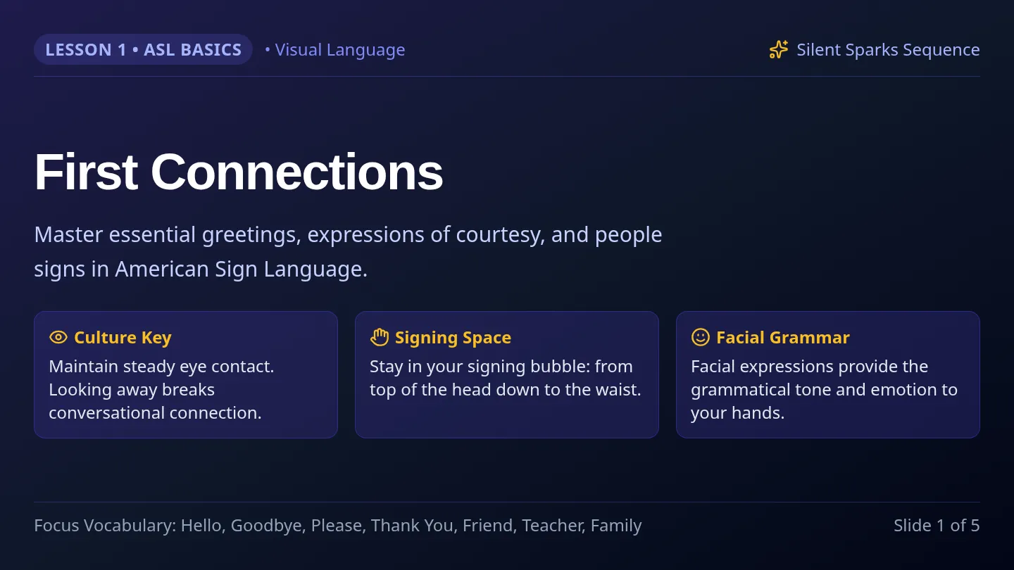 First Connections Slides