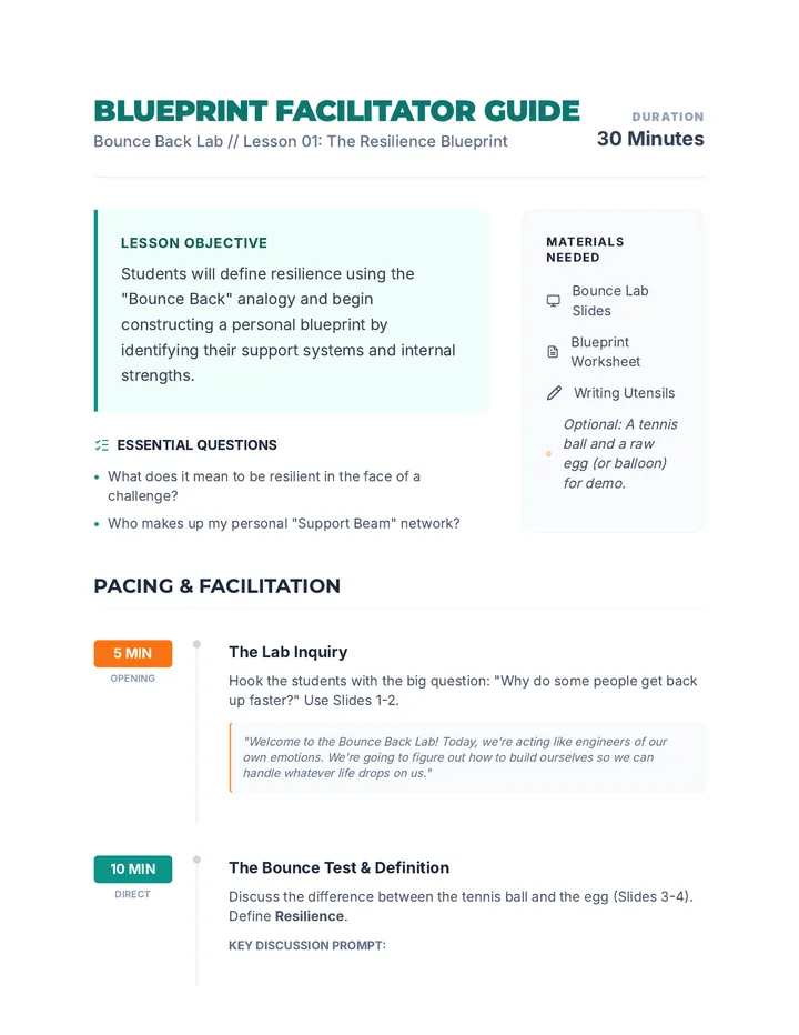 Blueprint Facilitator Guide