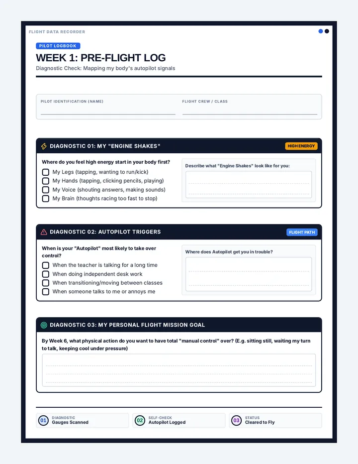 Pre Flight Pilot Journal