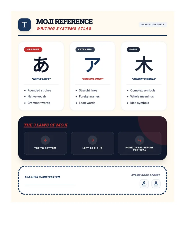 Writing Systems Reference Chart