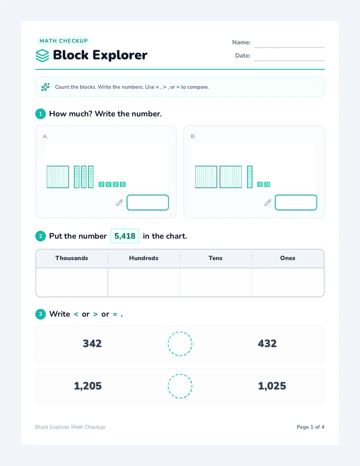 Block Explorer Packet