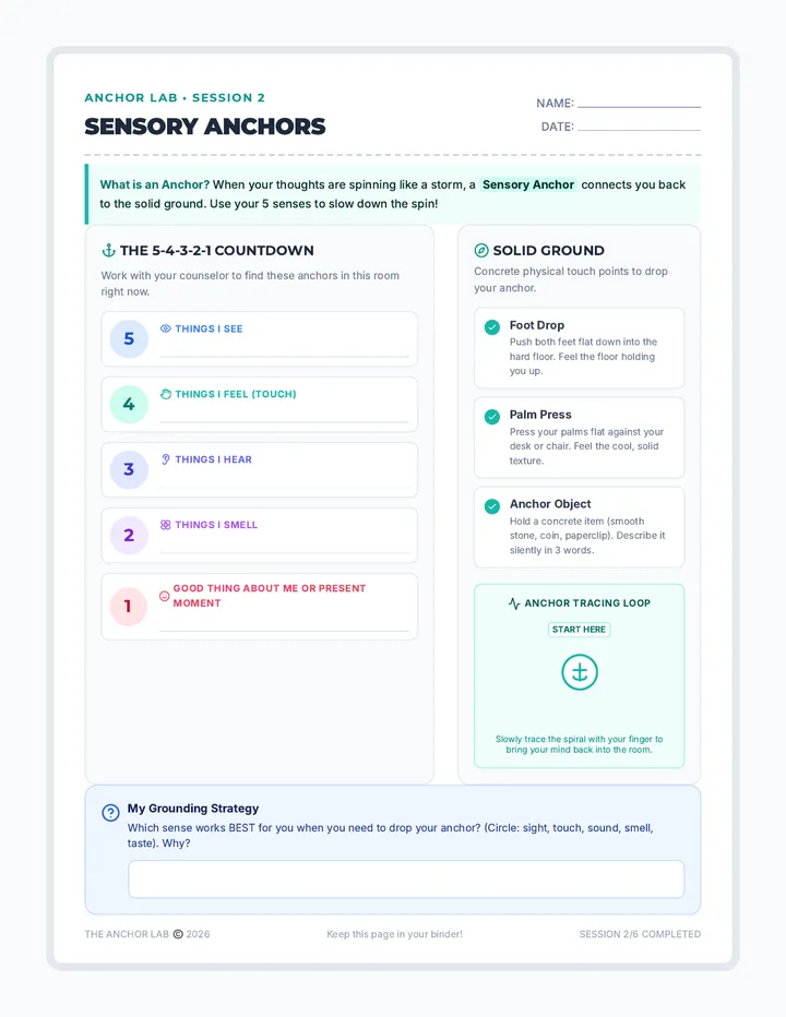 Sensory Anchors Activity
