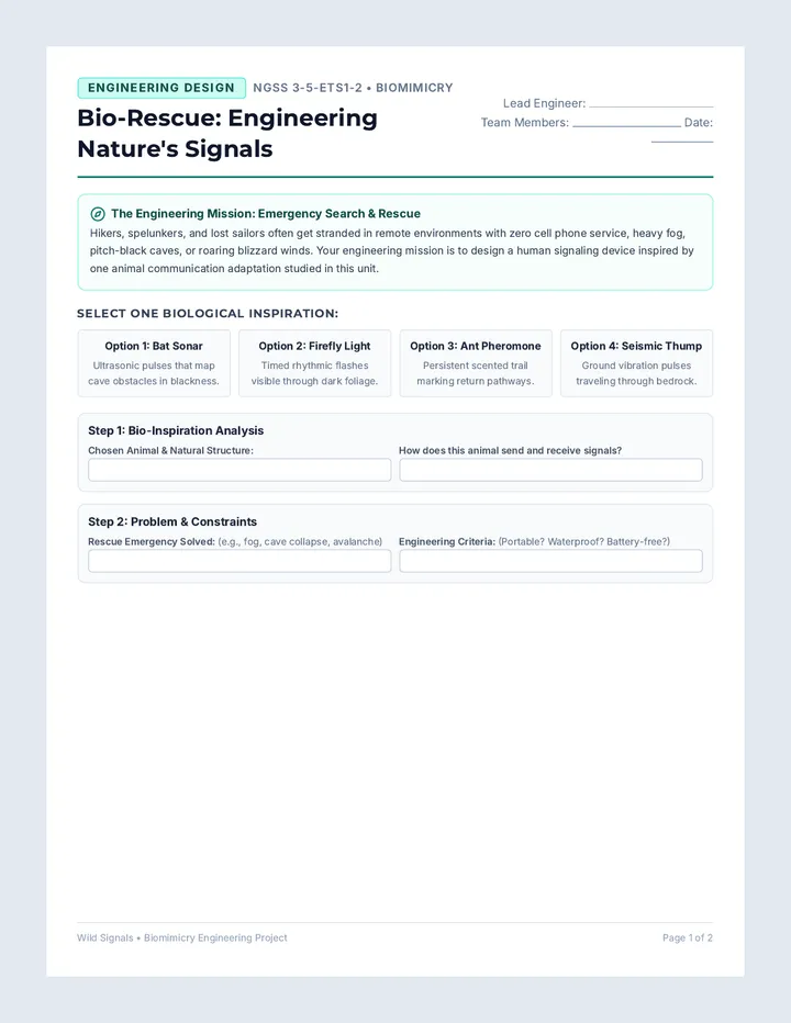 Signals Biomimicry Project