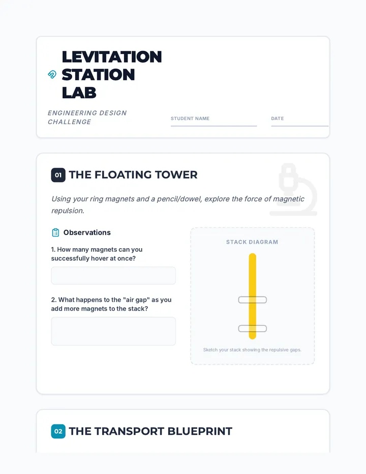 Levitation Lab Sheet