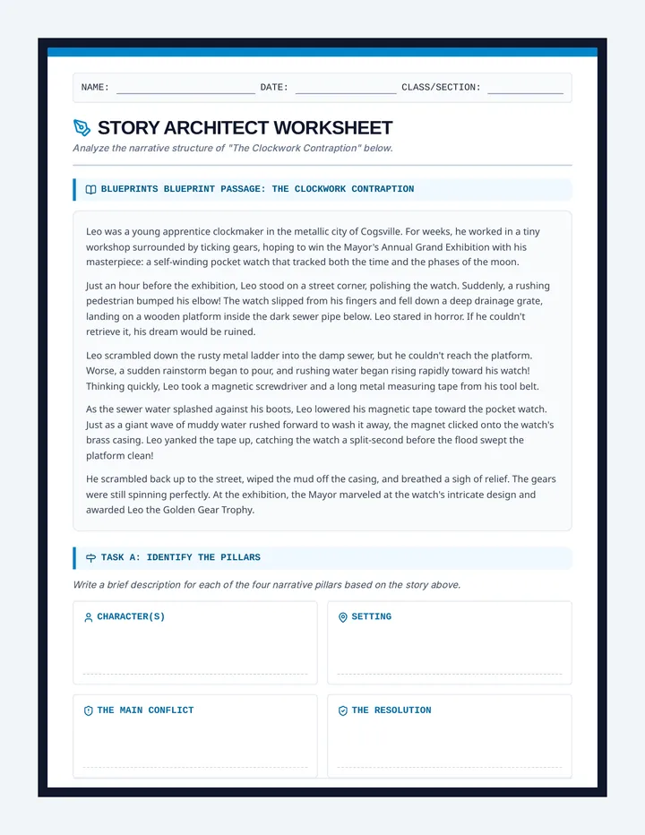 Story Architect Worksheet