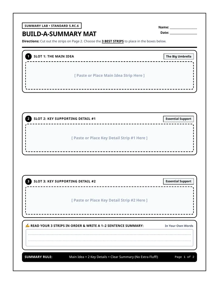Summary Builder Activity