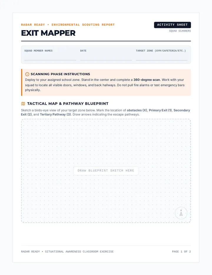Exit Mapper Worksheet