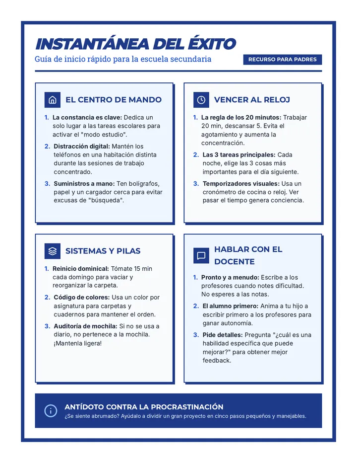 Success Snapshot Handout