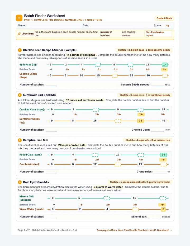 Batch Finder Worksheet