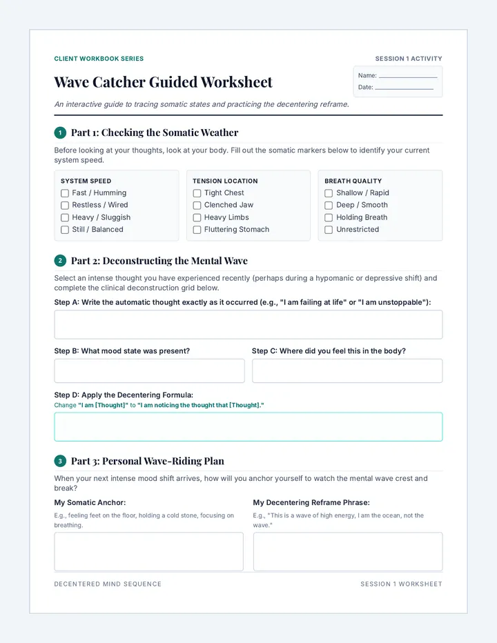 Wave Catcher Guided Worksheet
