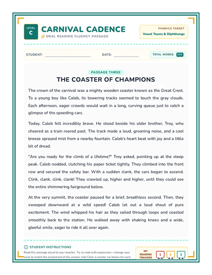 Level C Student Passage page 1