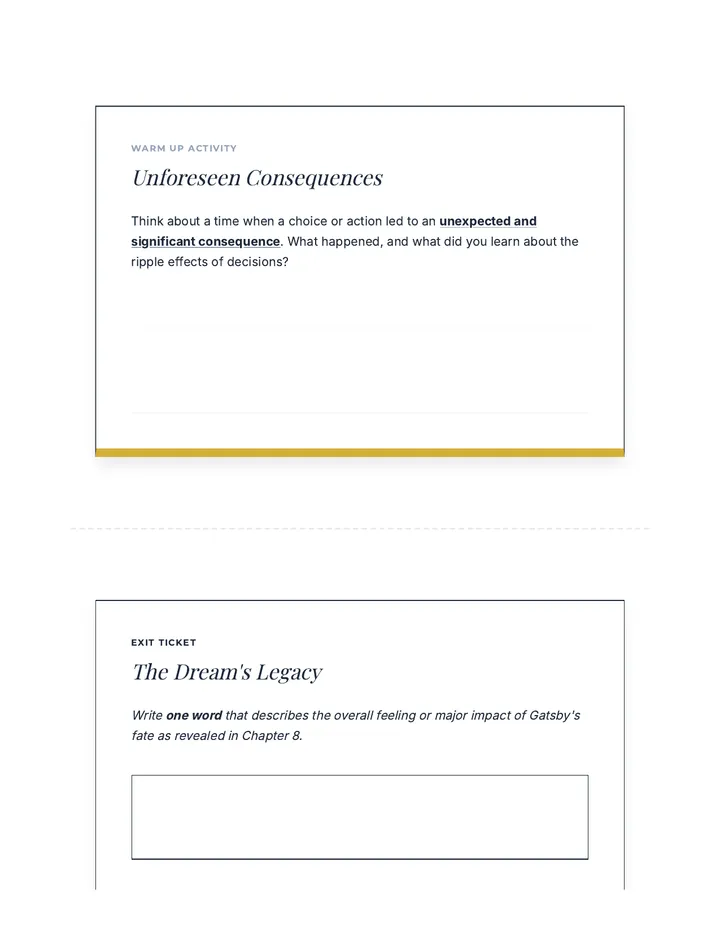 Fading Echoes Prompts Handout