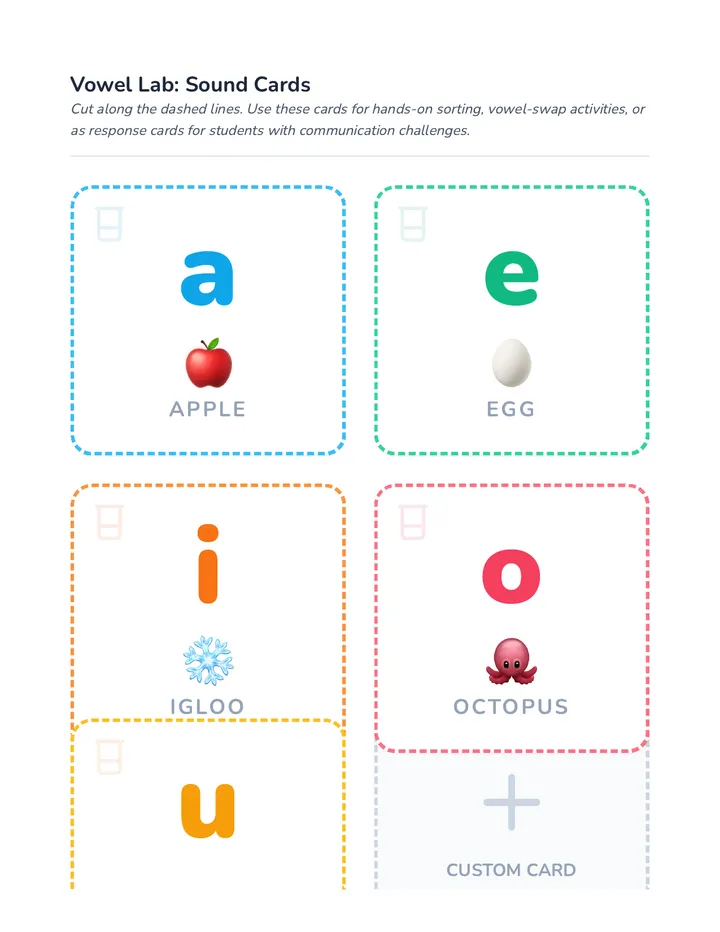 Vowel Lab Flashcards