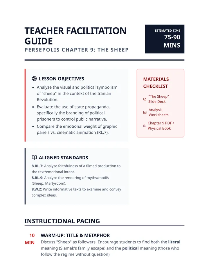 The Sheep Teacher Guide