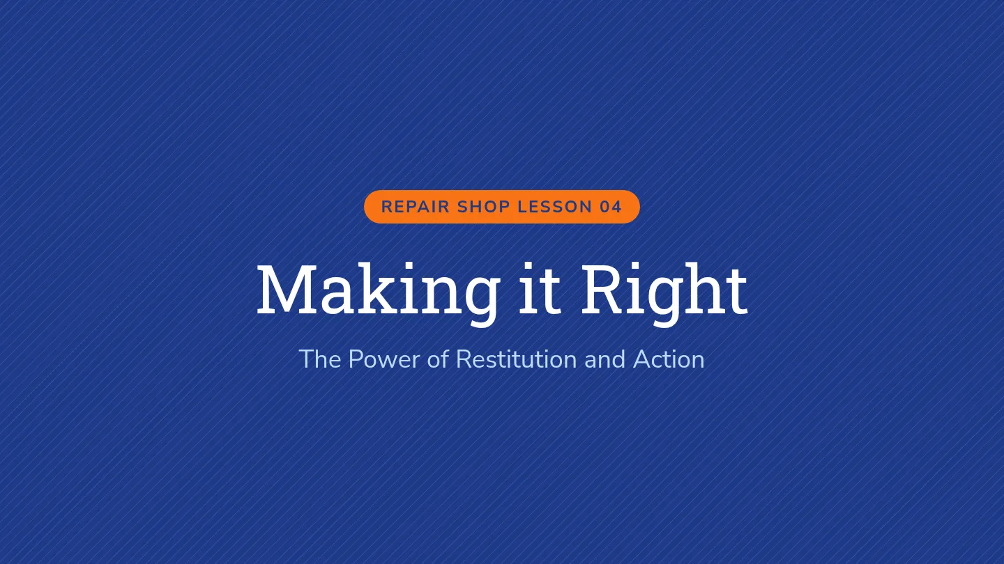 Making it Right Slides