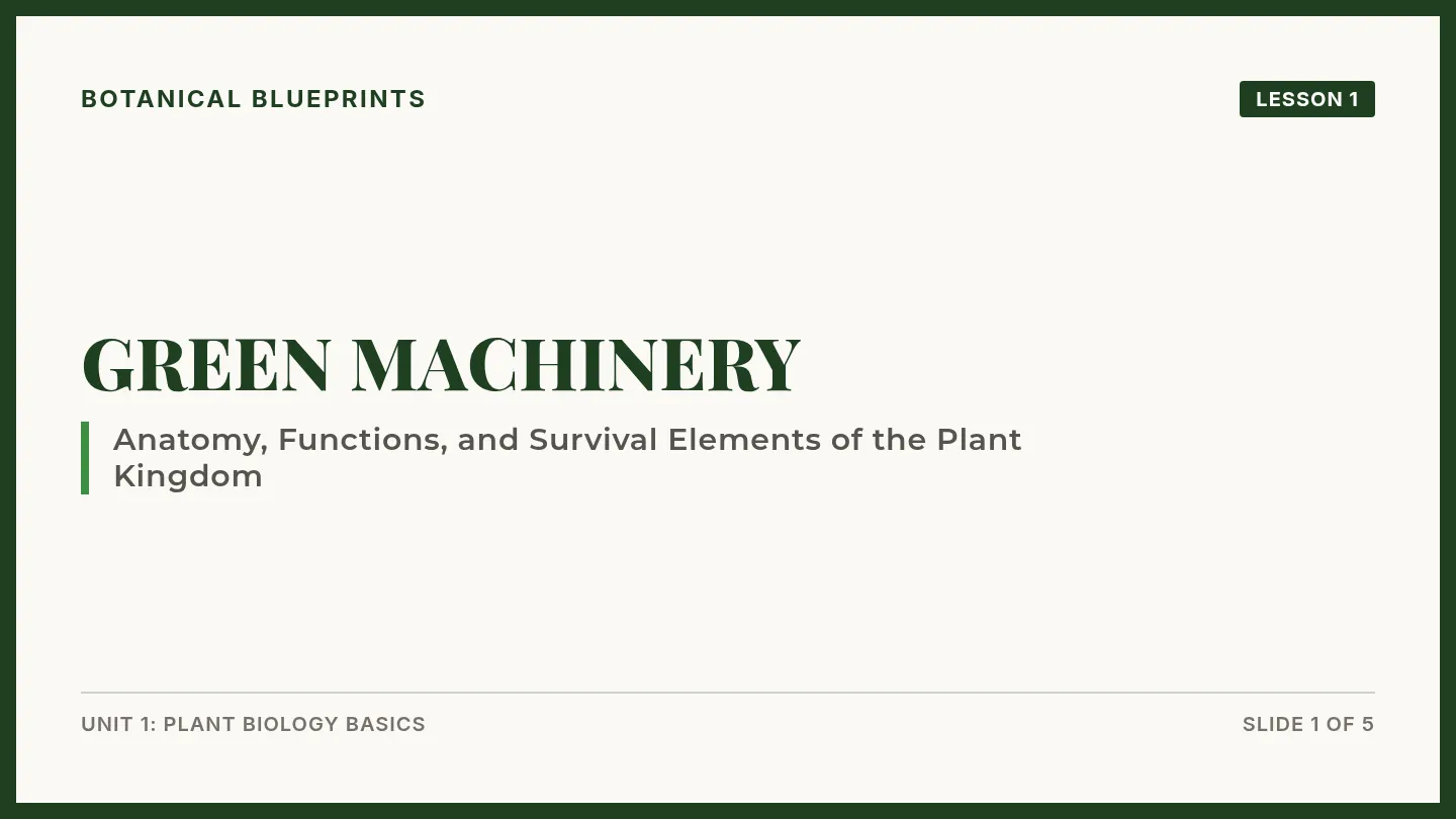 Green Machinery Slides