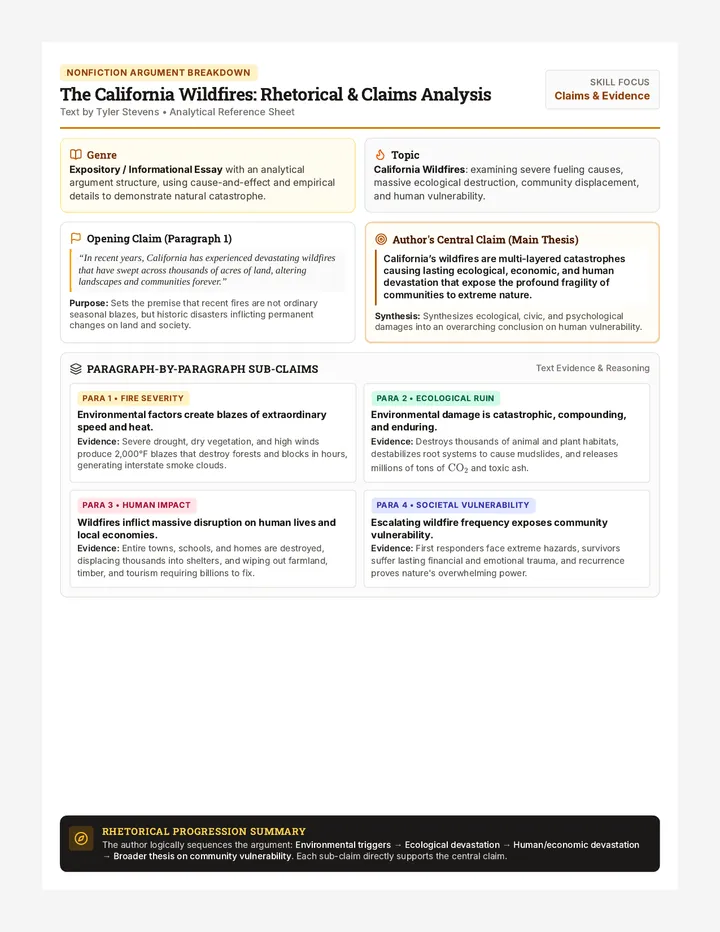 Wildfire Claims Analysis Guide