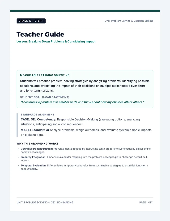 Grade 10 Teacher Guide