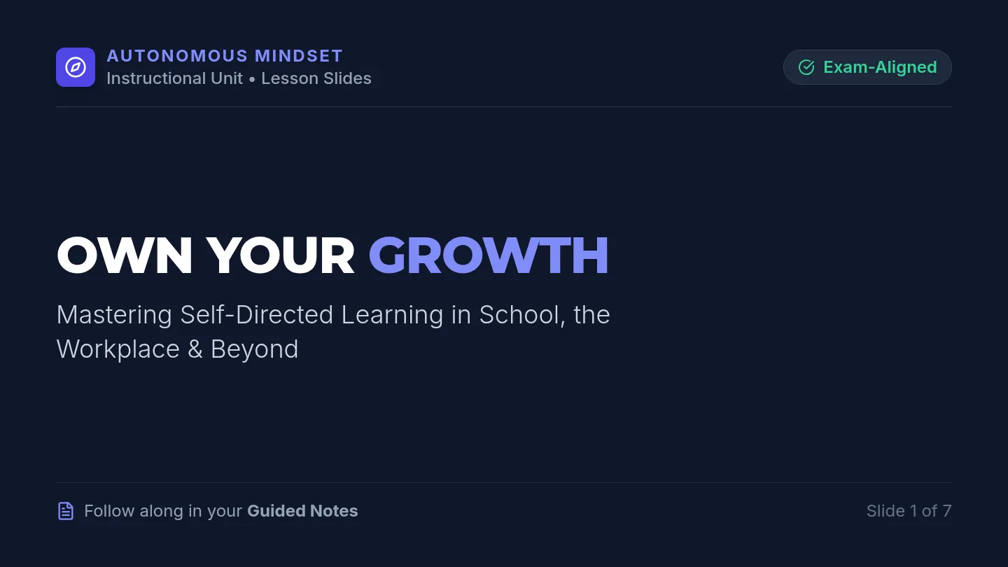 Own Your Growth Slides