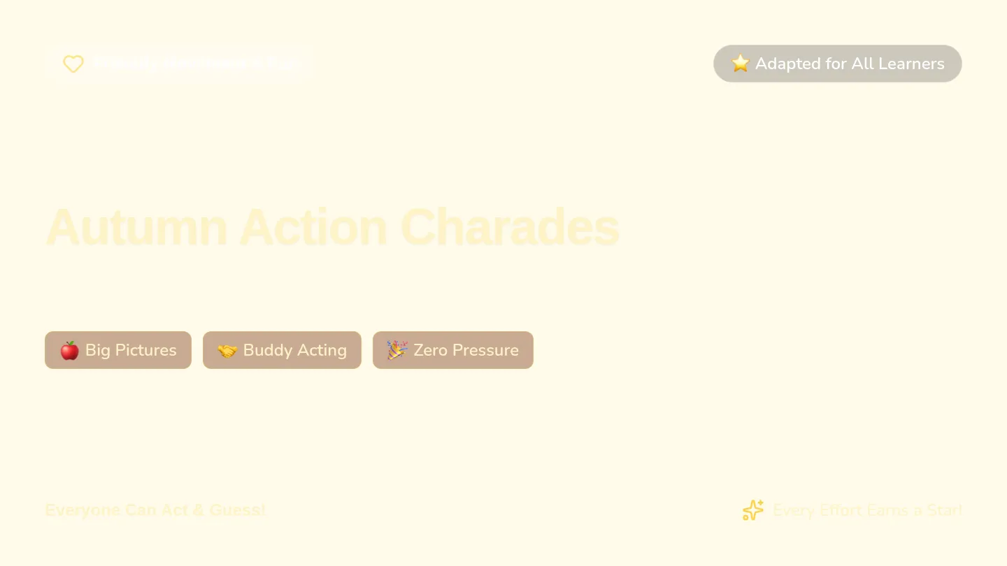 Autumn Charades Slides