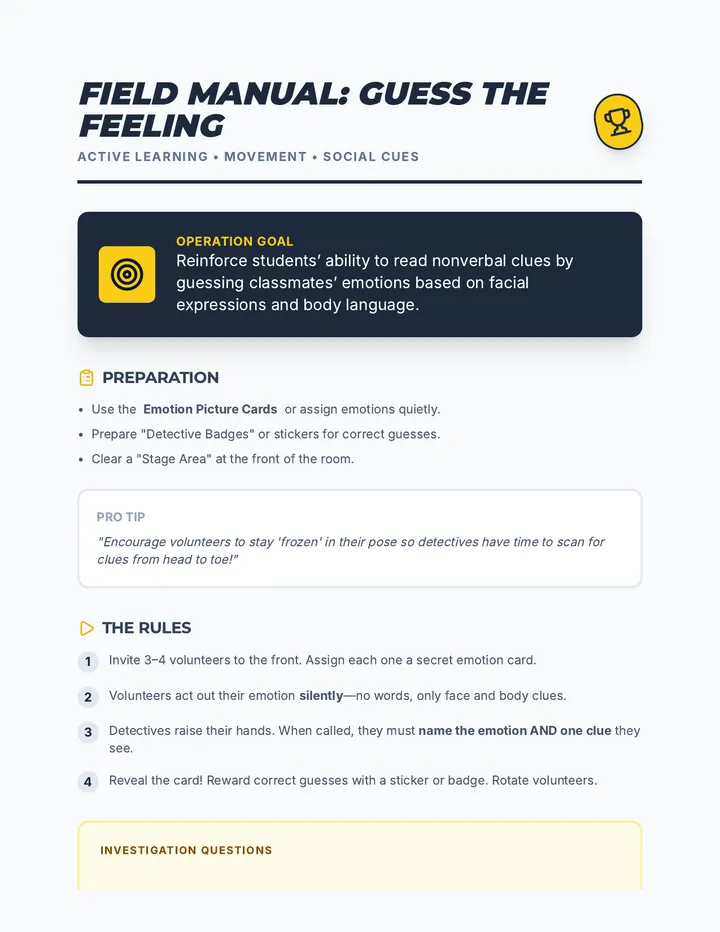 Guess the Feeling Game