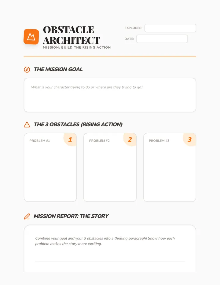 Obstacle Architect Worksheet