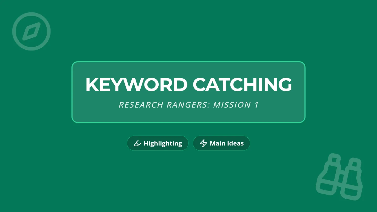 Keyword Catching Slides